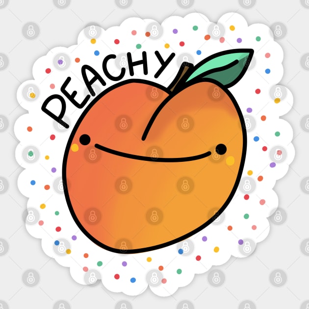 Peachy Sticker by crankycranium